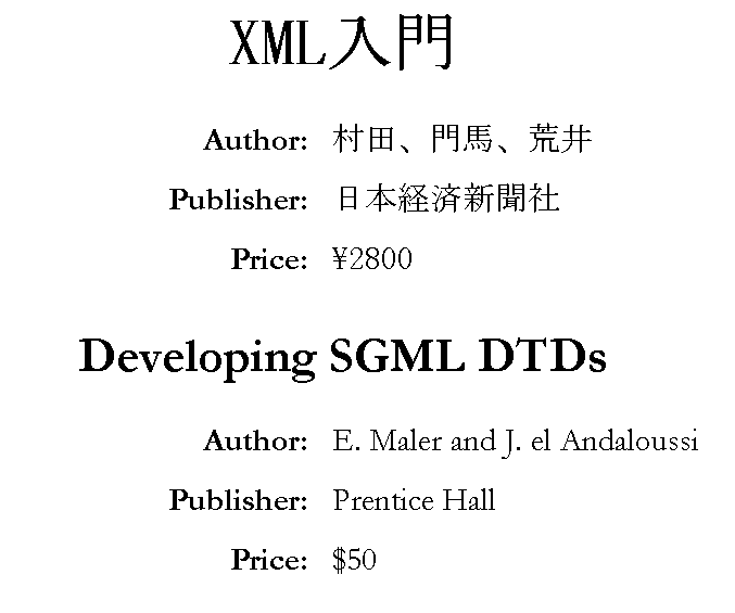 Catalog rendered for English reader